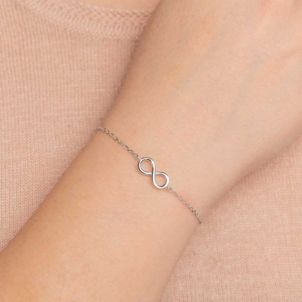 silver bracelet infinity